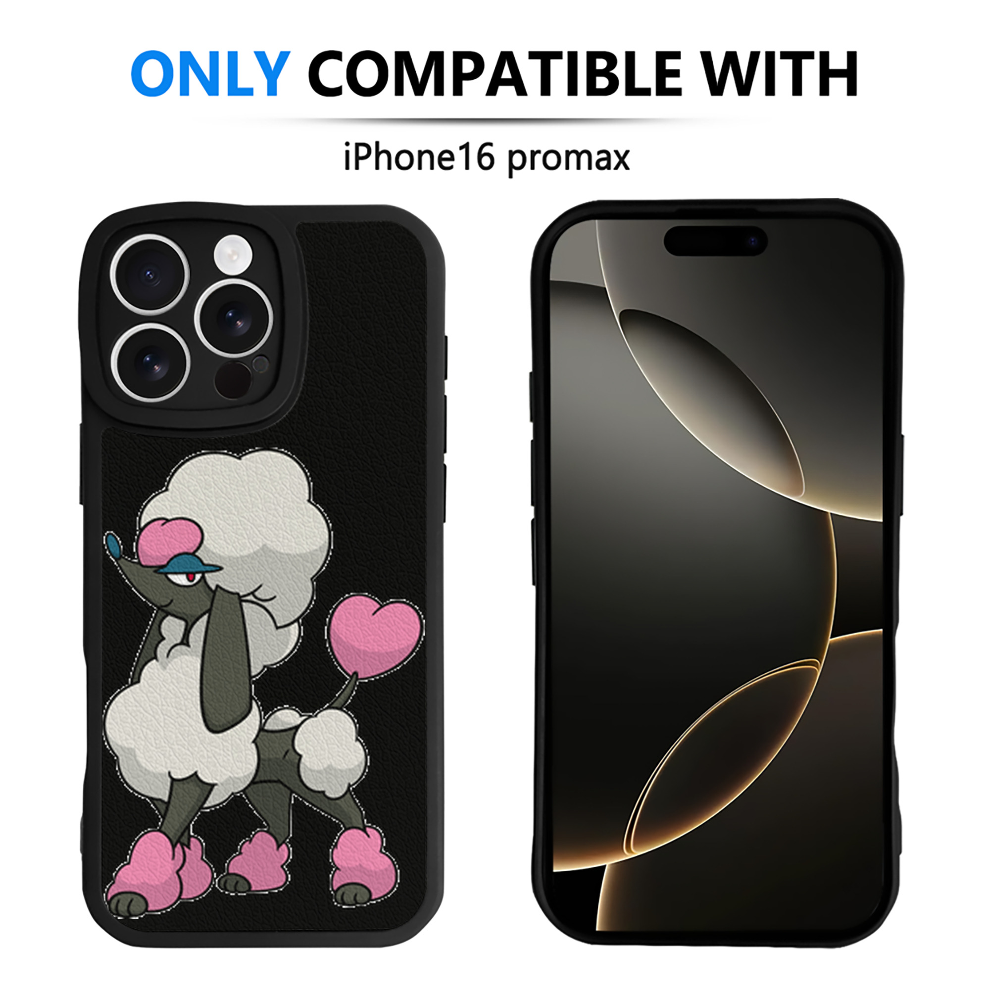 （画像用） ポケットモンスター Pokémon 【iPhone 16シリーズ対応】シリコンスマホケース（レザー調） 材質：シリコン